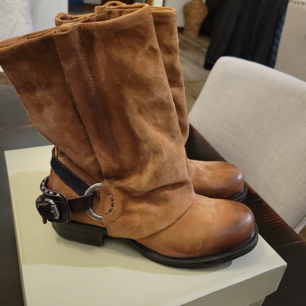 NIB A.S.98 Smyth Calvados Moto Boots 37
